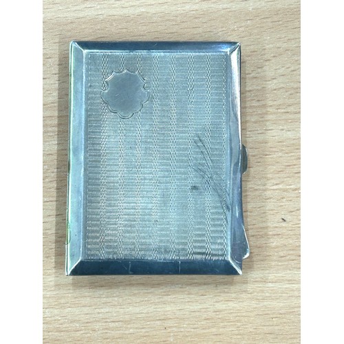 536 - Birmingham silver cigarette case, weight approximately