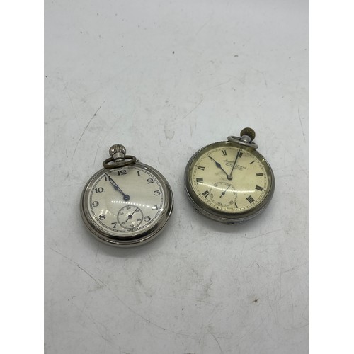 429 - Mens Vintage Everite Pocket Watch Hand-Wind Working x 2