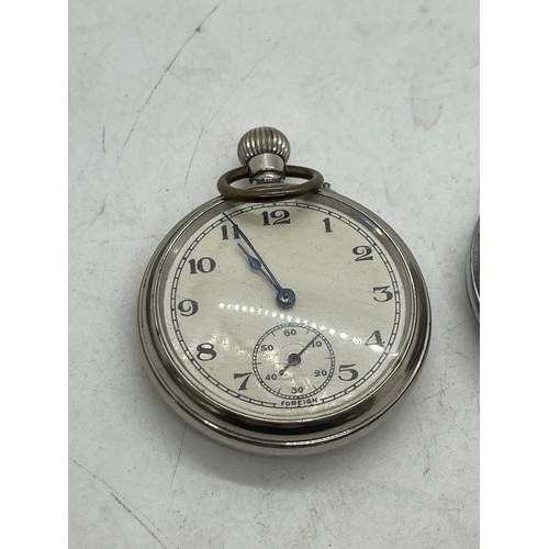 429 - Mens Vintage Everite Pocket Watch Hand-Wind Working x 2