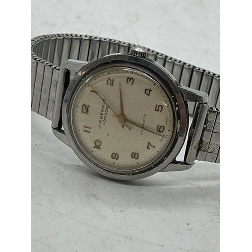 461 - Mens Vintage JW Benson Wristwatch Hand-Wind Working