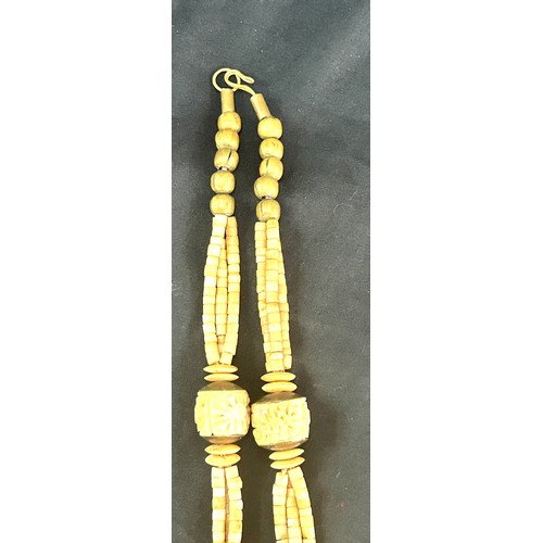 475 - Selection of African bone jewellery