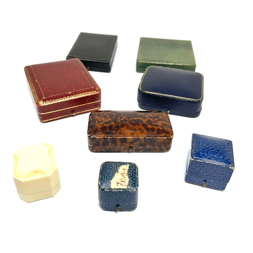 490 - Selection of vintage jewellery boxes