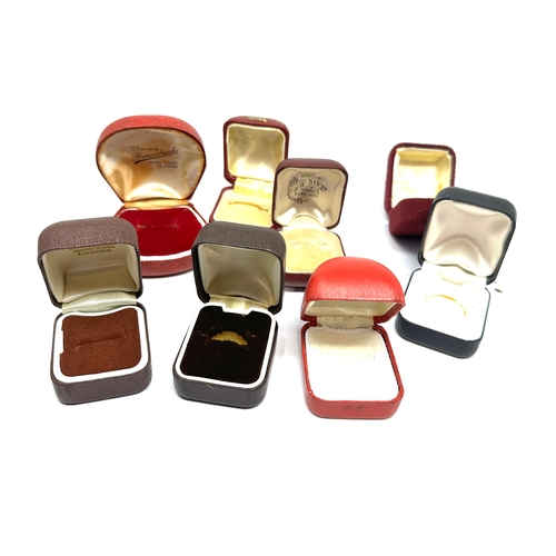 491 - Selection of vintage ring boxes