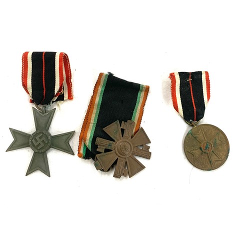 492 - Selection of 3 WW2 German medals