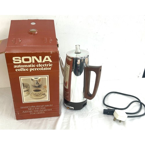 20 - Boxed Sona Automatic electric coffee percolator