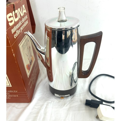 20 - Boxed Sona Automatic electric coffee percolator