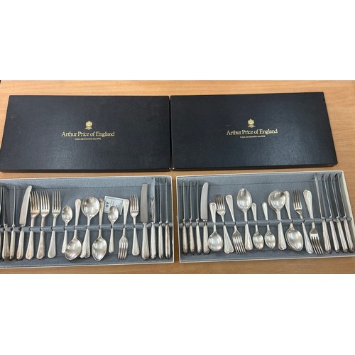 75 - Two Boxed arthur price cutlery sets