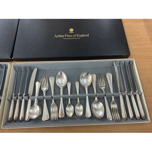 75 - Two Boxed arthur price cutlery sets