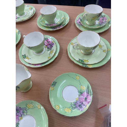 356 - Part Foley China Begonia tea service