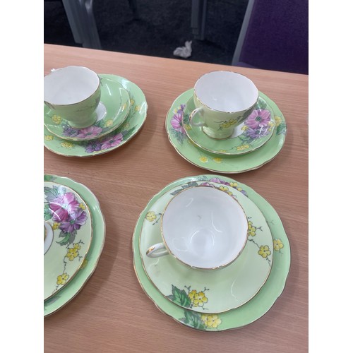 356 - Part Foley China Begonia tea service