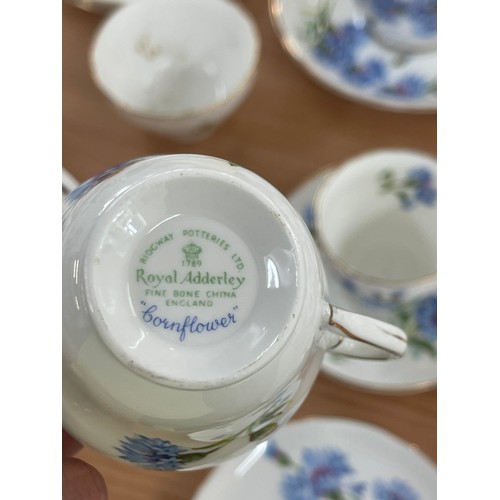 180 - Two part tea services includes Royal Adderly Born flower, Salisbury etc