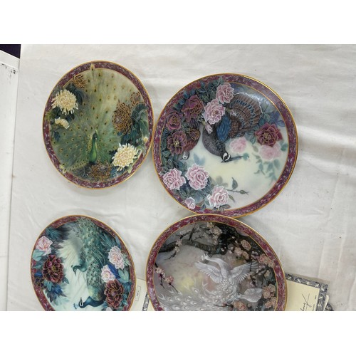 65 - Set of 8 Lily Chung Garden of paradise plates with COA