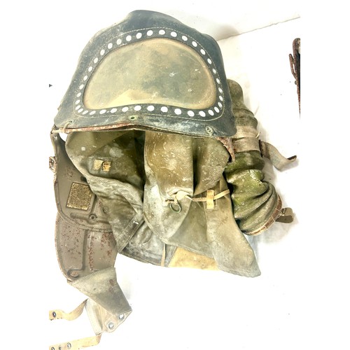 151 - Pair British baby gas mask /protective helmet, both in as found / poor condition