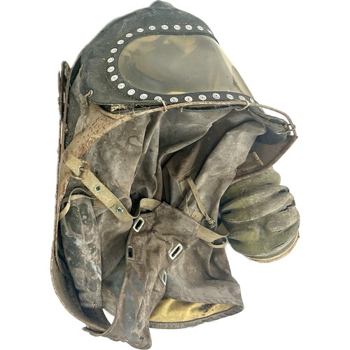 151 - Pair British baby gas mask /protective helmet, both in as found / poor condition