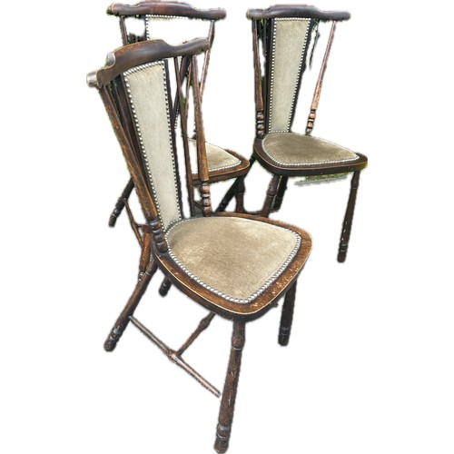 310 - 4 spindle back dining chairs