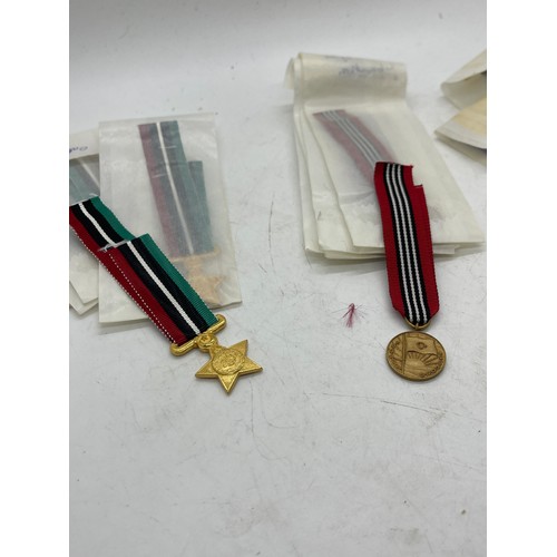 495 - Dealers lot of 10 Italy War Cross Miniature medals, 5 Libyan of Order of Merit and 5 Libyan Order of... 