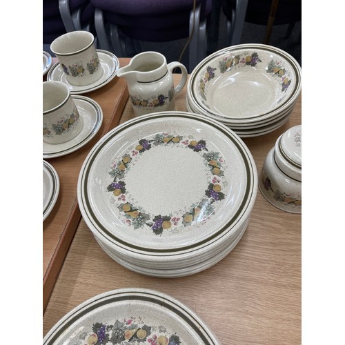 126 - Part Royal Doulton Harvest Garland L.S 1018 table ware includes Tureens, cups, plates etc