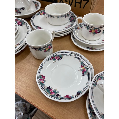 128 - Part Royal Doulton Autumn Glory set includes Cups, Plates etc