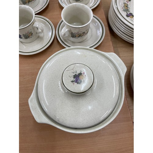 126 - Part Royal Doulton Harvest Garland L.S 1018 table ware includes Tureens, cups, plates etc