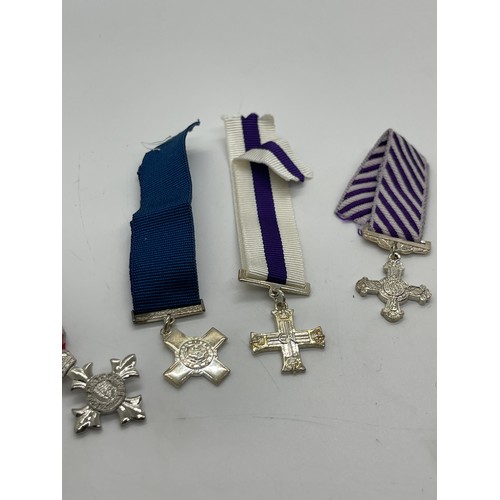 502 - Selection of 7 Miniature British Honours including Victoria Cross, George Cross, CBE, Military Cross... 