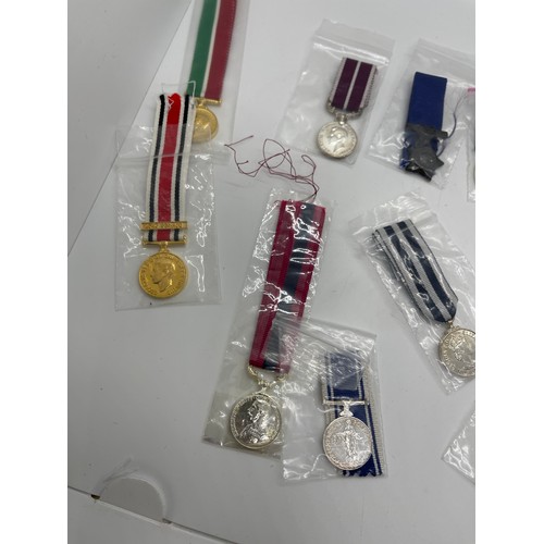 507 - Selection of 15 different British Miniature medals including Mercantile Marine, Special Constabulary... 