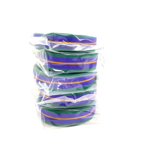 517 - Dealers lot of 5 X 25 metre sealed rolls of high quality Accumulated Campaign Service Medal Ribbon.