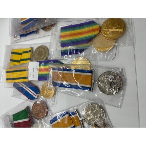 485 - Selection of high quality replacement medals.
2 each of WWI Victory, War Medal and 1914/15 Star.
3 W... 