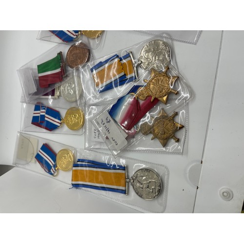 485 - Selection of high quality replacement medals.
2 each of WWI Victory, War Medal and 1914/15 Star.
3 W... 