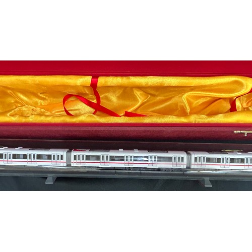 53 - Cased display model of a Japanese underground train