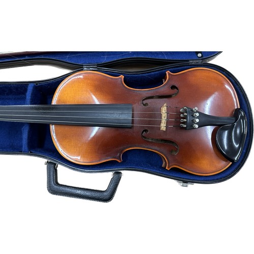 90A - Vintage cased Violin RUDAll