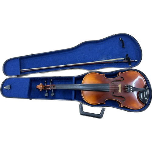 90A - Vintage cased Violin RUDAll