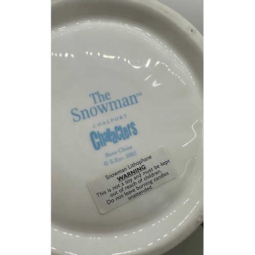 354 - Boxed Coalport The Snowman Lithophane figure, over all good condition