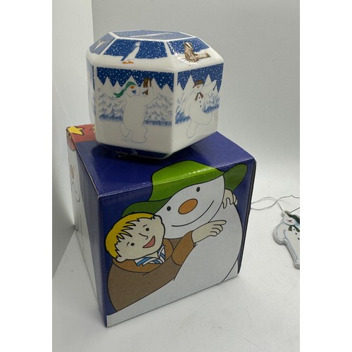 355 - The Snowman Cake slice, Tree decoration and Hexagonal Money box