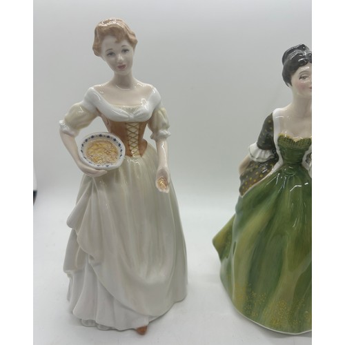 4 - 2 Royal Doulton figures includes Maid of the Meadow and Fleur