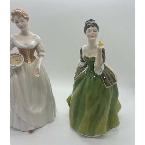 4 - 2 Royal Doulton figures includes Maid of the Meadow and Fleur