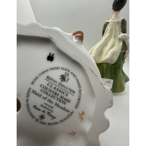 4 - 2 Royal Doulton figures includes Maid of the Meadow and Fleur