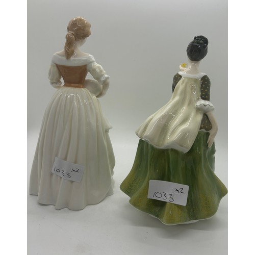 4 - 2 Royal Doulton figures includes Maid of the Meadow and Fleur