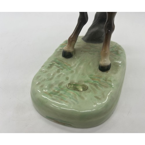 1 - Rare Beswick Horses ‘Huntsman On Brown Rearing Horse’ #868 1952-95: V.G.C