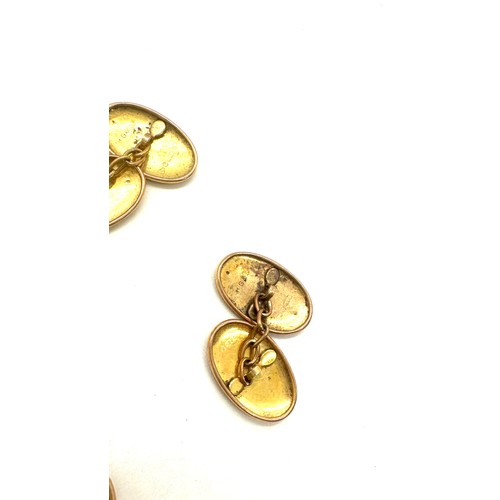 412 - 2 Sets of 9ct gold cufflinks total weight 6.4 grams