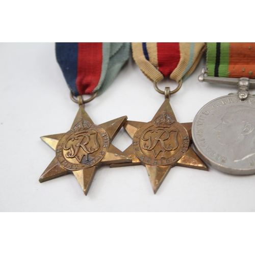 443 - WW2 Mounted Medal Groups Inc Africa Italy Stars Etc x 2