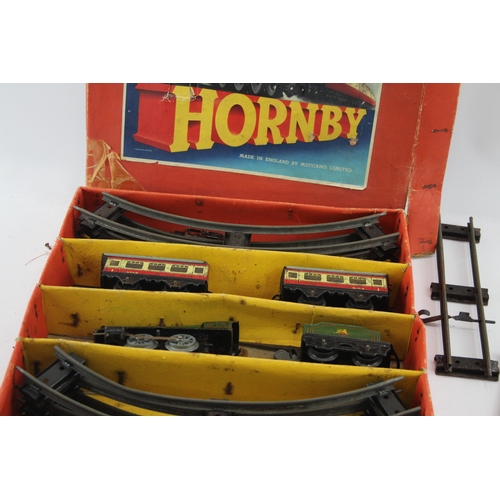 504 - Hornby Train O Gauge Passenger Set No 21 Loco Type 20 60985 Clockwork Meccano