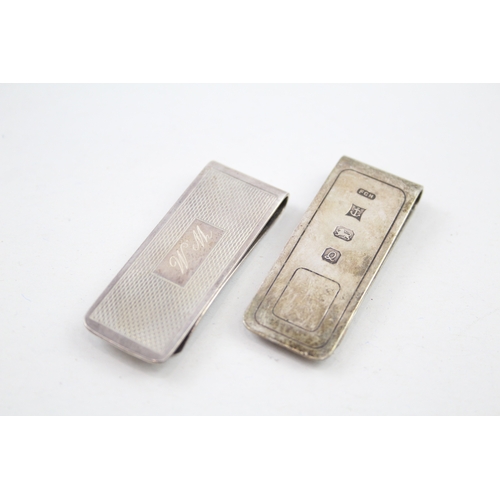 22 - 2 x .925 sterling money clip