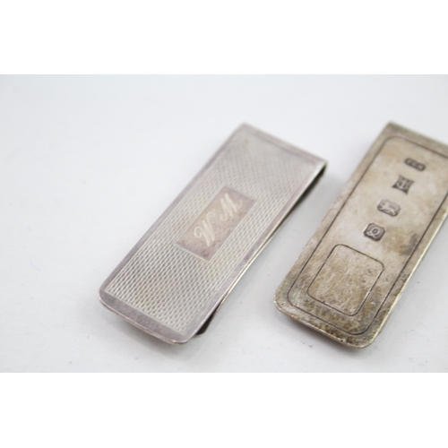 22 - 2 x .925 sterling money clip