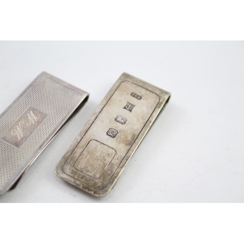 22 - 2 x .925 sterling money clip