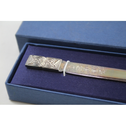 23 - .925 sterling silver letter opener boxed