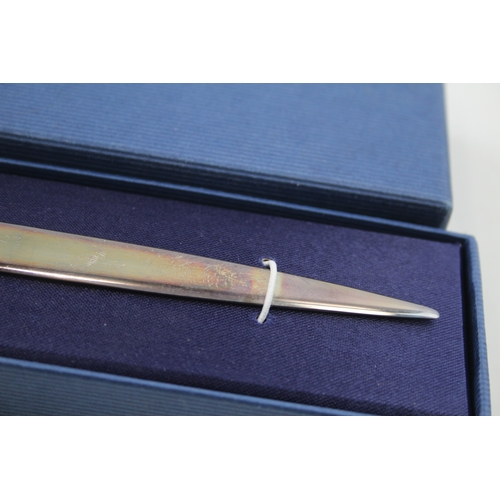 23 - .925 sterling silver letter opener boxed