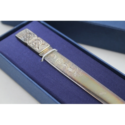 23 - .925 sterling silver letter opener boxed