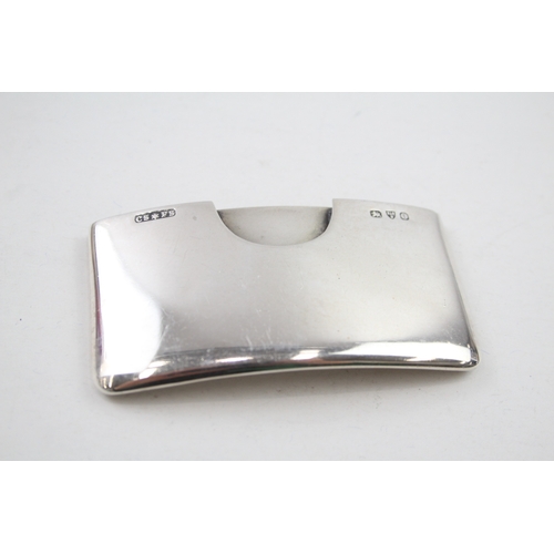 38 - .925 sterling curved calling card case