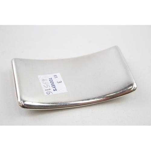 38 - .925 sterling curved calling card case