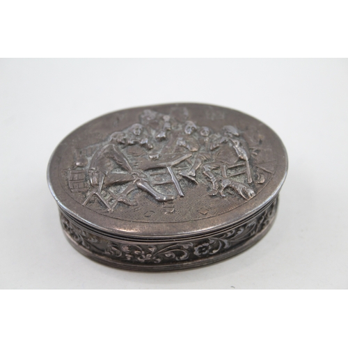 40 - .850 silver figural snuff box